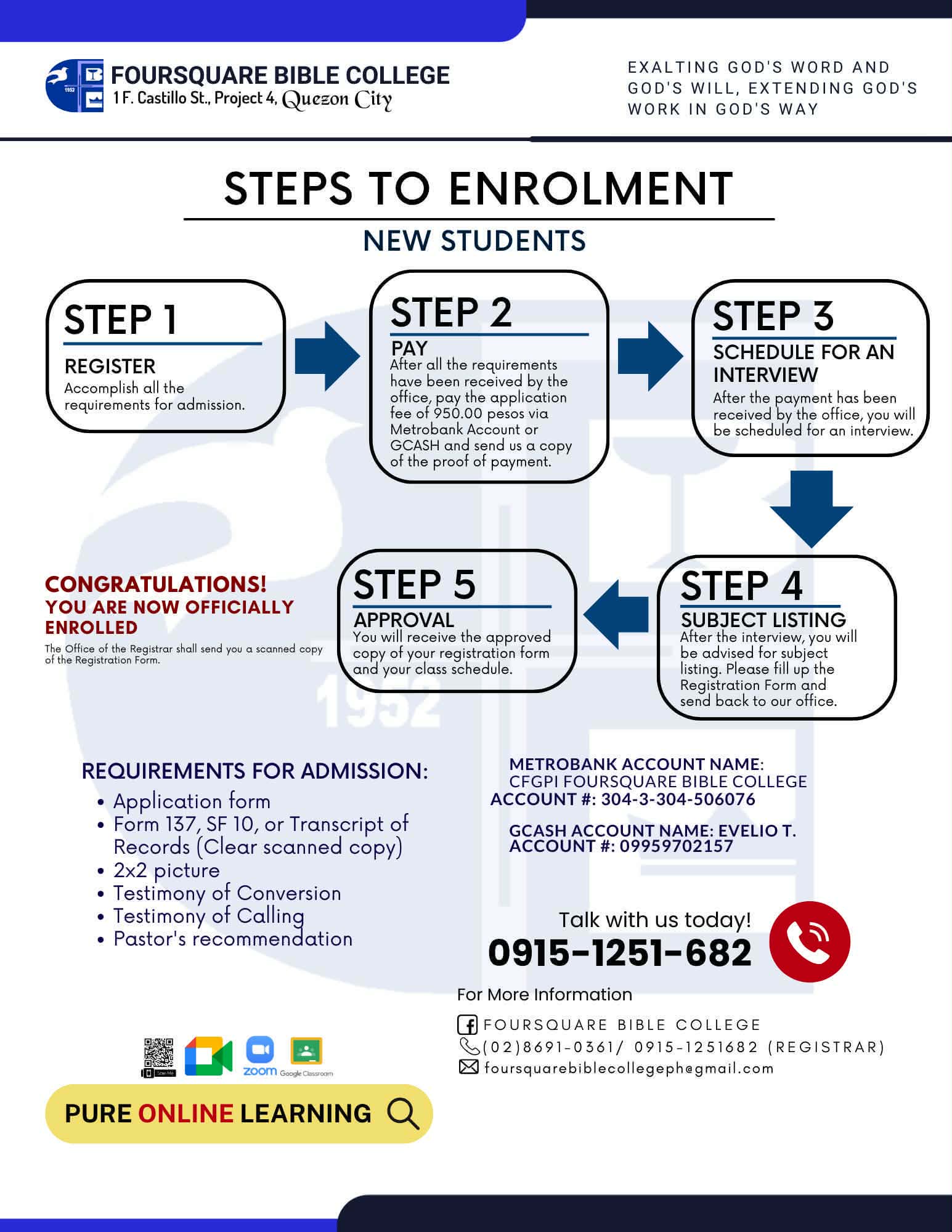 New Student Enrolment Process